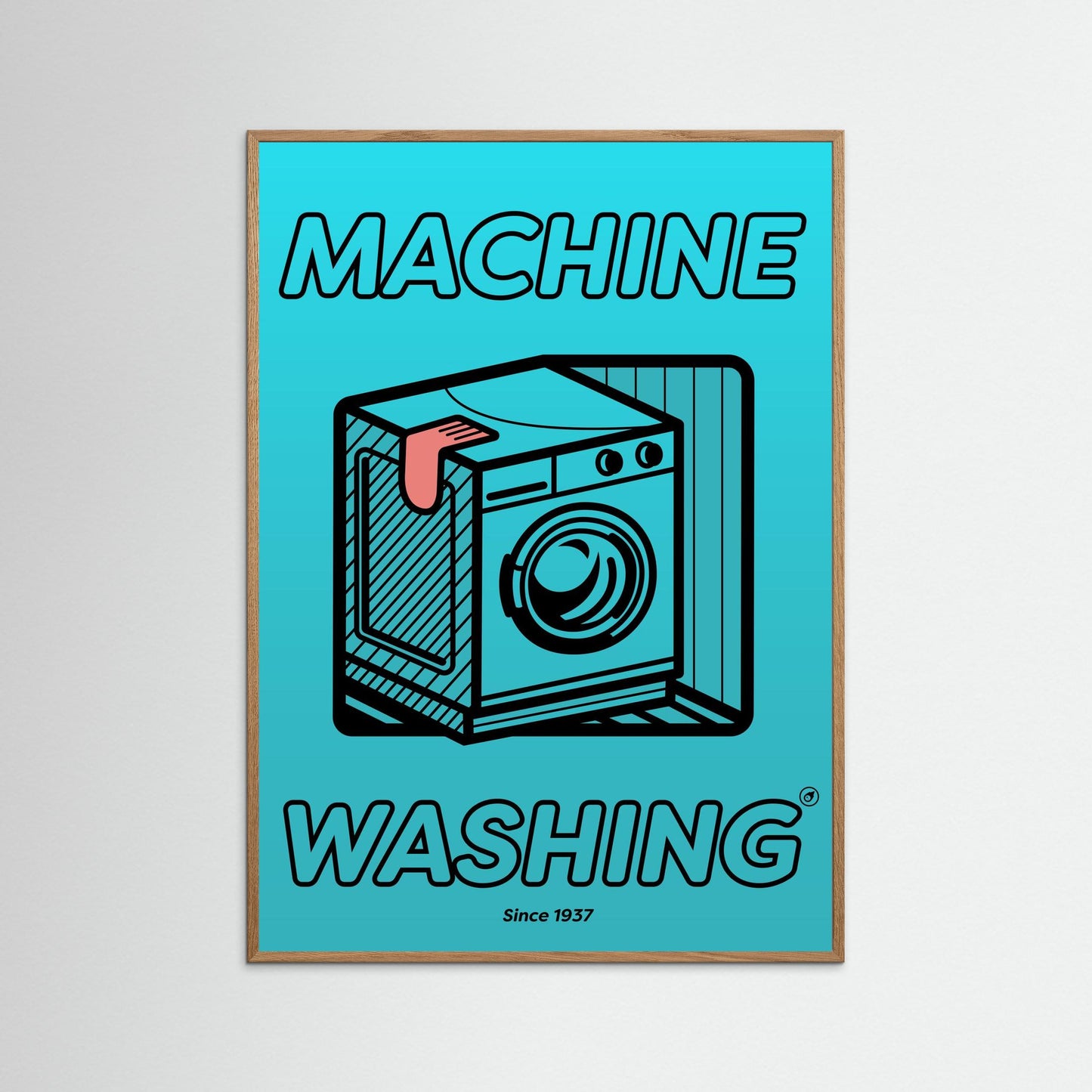 Machine Washing #04 blue