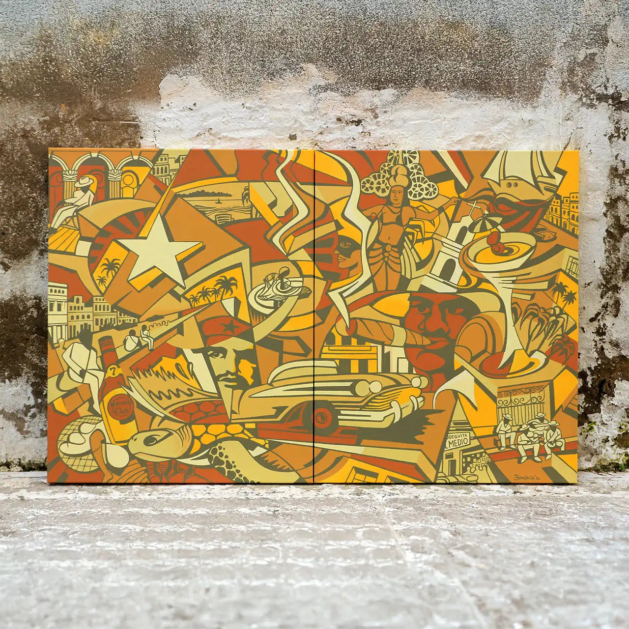 Vamos, Cuba - Diptych (left)