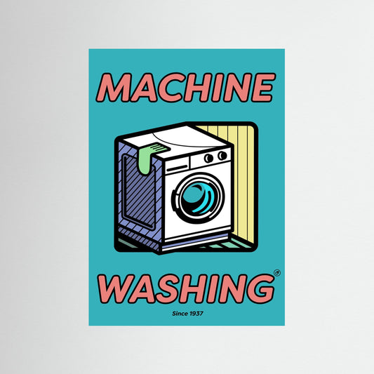 Machine Washing - Blue
