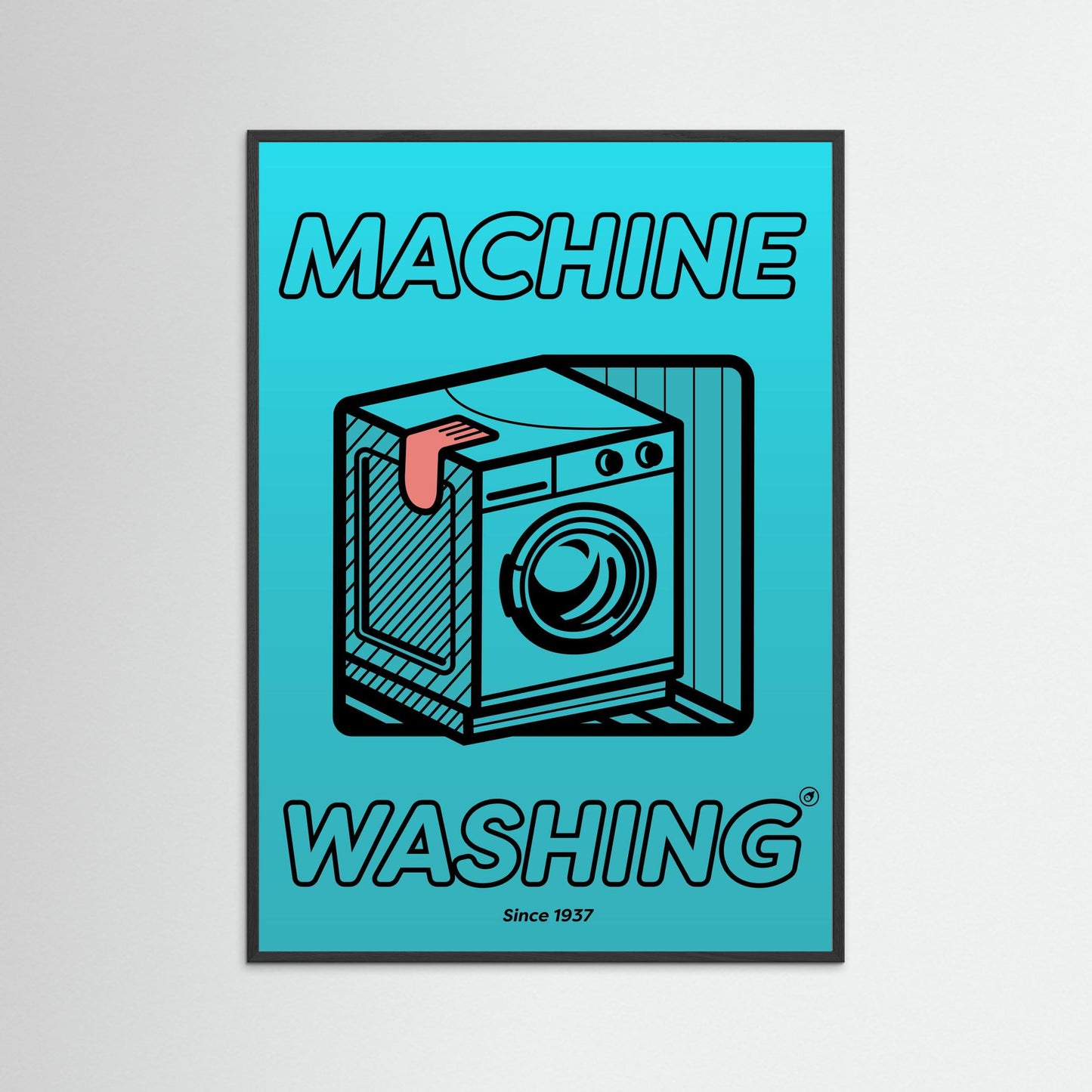 Machine Washing #04 blue
