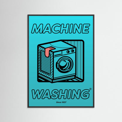 Machine Washing #04 blue