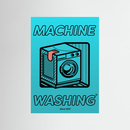 Machine Washing #04 blue